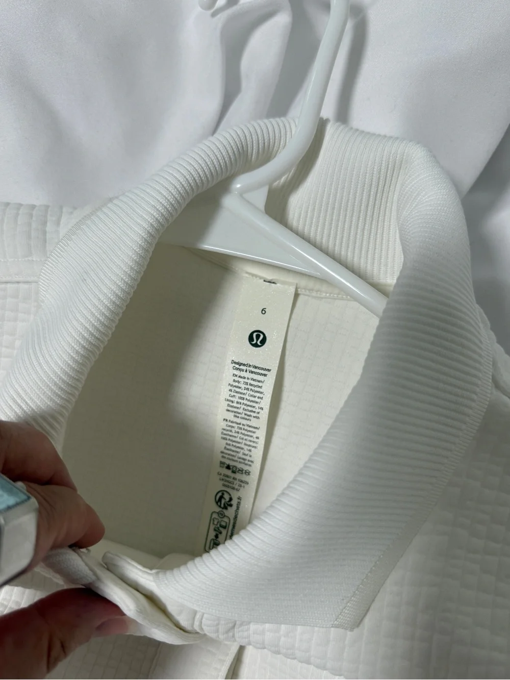LULULEMON Textured Long-Sleeve Polo Shirt